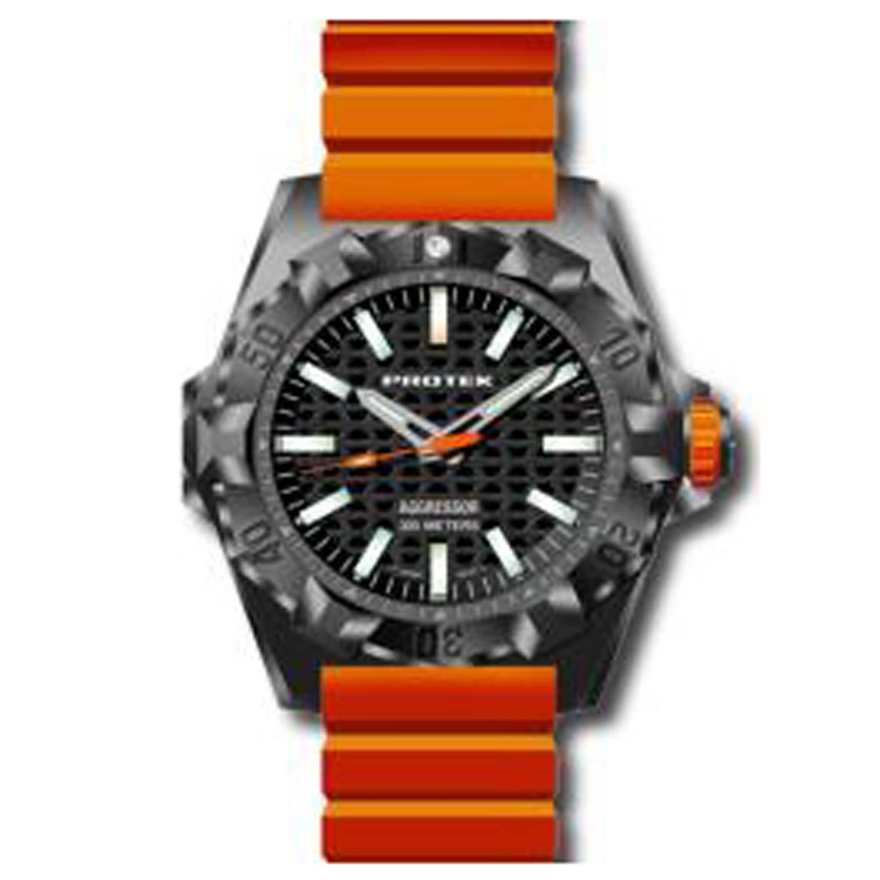 Protek Men's Watch - Aggressor Carbon Composite Case Black Dial