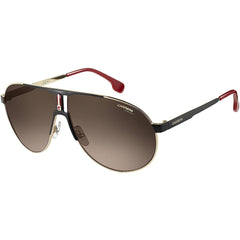 Carrera Unisex Sunglasses - Black Gold Metal Full Rim Navigator Frame | 1005/S 02M2/HA