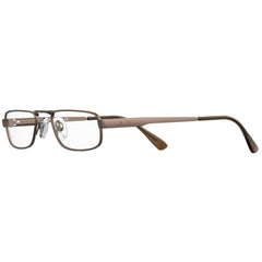 Elasta Men's Eyeglasses - Brown Metal Full Rim Rectangular Shape Frame | E 1321 009Q