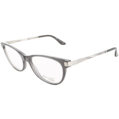 Emozioni Women's Eyeglasses - Crystal Grey Plastic Full Rim Cat Eye | EM 4047 0FX8