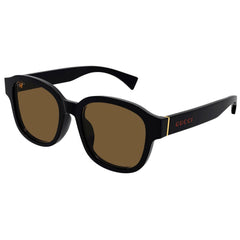 Gucci Men's Sunglasses - Shiny Black Acetate Full Rim Panthos Frame | GG1140SK 003
