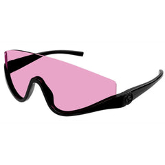 Gucci Women's Sunglasses - Black Plastic Half Rim Shield Shape Frame | GG1650S 002