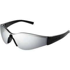 Gucci Women's Sunglasses - Black Injected Plastic Half Rim Cat Eye Frame | GG1651S 004