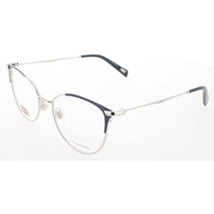 Levi's Women's Eyeglasses - Silver Metal Full Rim Cat Eye Frame | LV 5025 0D0H
