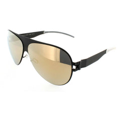 Mykita Men's Sunglasses - Ebony Brown Aviator Frame | FRANZ F70 EBONY BROWN/GOLD FLASH