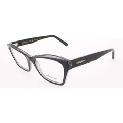 Salvatore Ferragamo Women's Eyeglasses - Dark Grey Acetate Cat Eye Frame | SF2951N 022