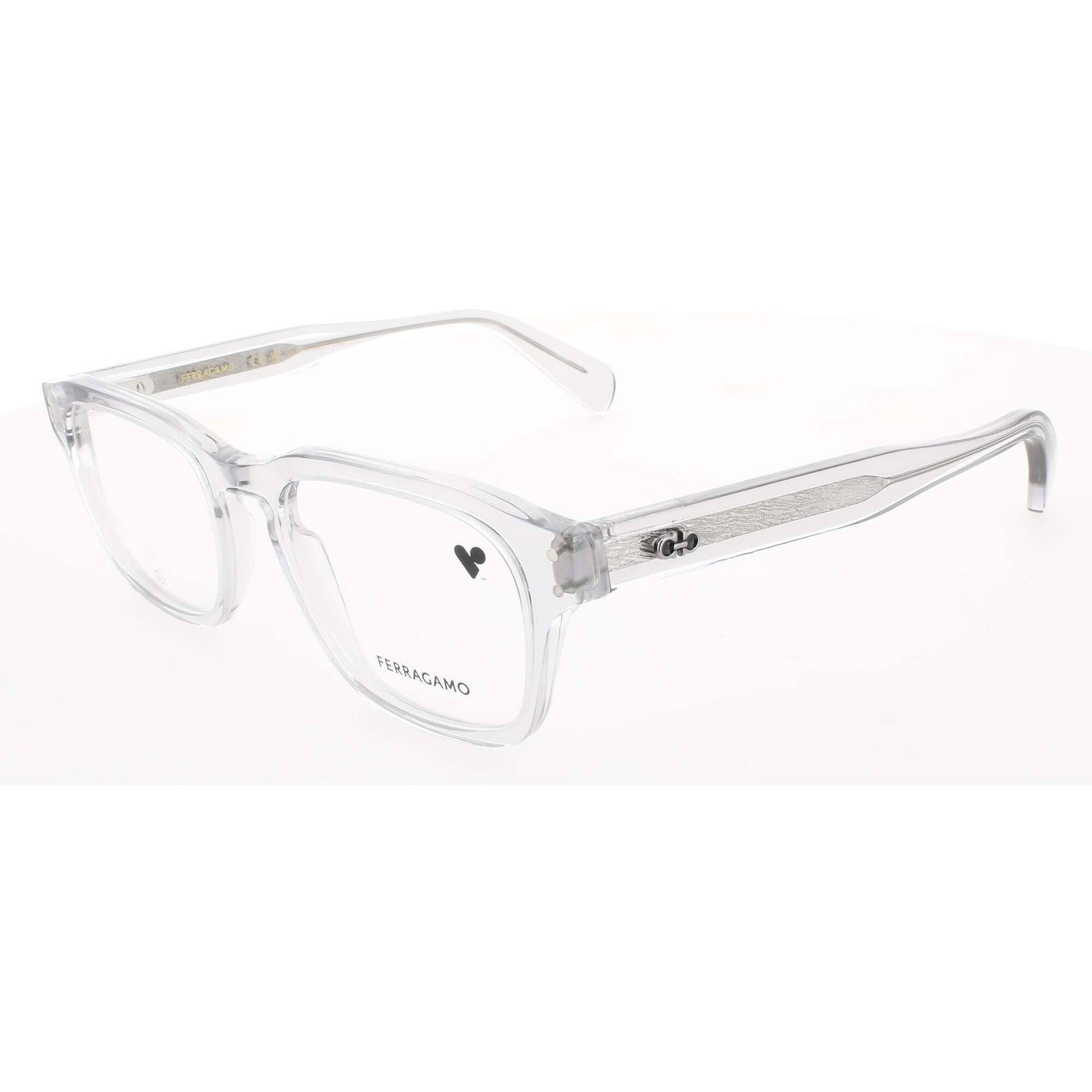 Salvatore Ferragamo SF2988 Eyeglasses Light Crystal Grey Rectangular Salvatore Ferragamo Men main image 2