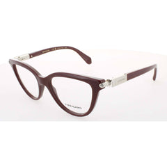 Salvatore Ferragamo Women's Eyeglasses - Burgundy Acetate/Cat Eye Frame | SF2974 601