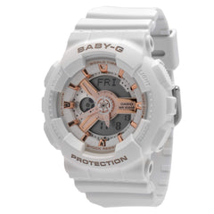 Casio Women's Analog-Digital Watch - Baby-G White Resin Strap | BA110RG-7A