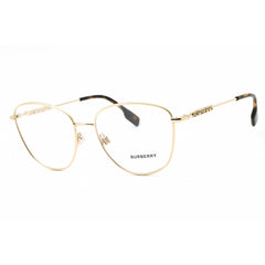 Burberry Women's Eyeglasses - Light Gold Metal Cat Eye Full Rim Frame | 0BE1376 1340