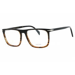 David Beckham Men's Eyeglasses - Brown Striped Havana Full Rim Frame | DB 1108 0Z15 00