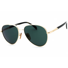 David Beckham Men's Sunglasses - Gold Black Metal Aviator Frame | DB 1118/G/S 0RHL MT