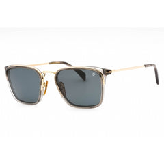 David Beckham Men's Sunglasses - Gold Grey Plastic Square Frame | DB 7065/F/S 02F7 KU
