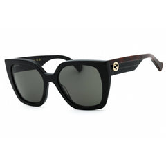 Gucci Women's Sunglasses - Black/Havana Acetate Square Full Rim Frame | GG1300S 001