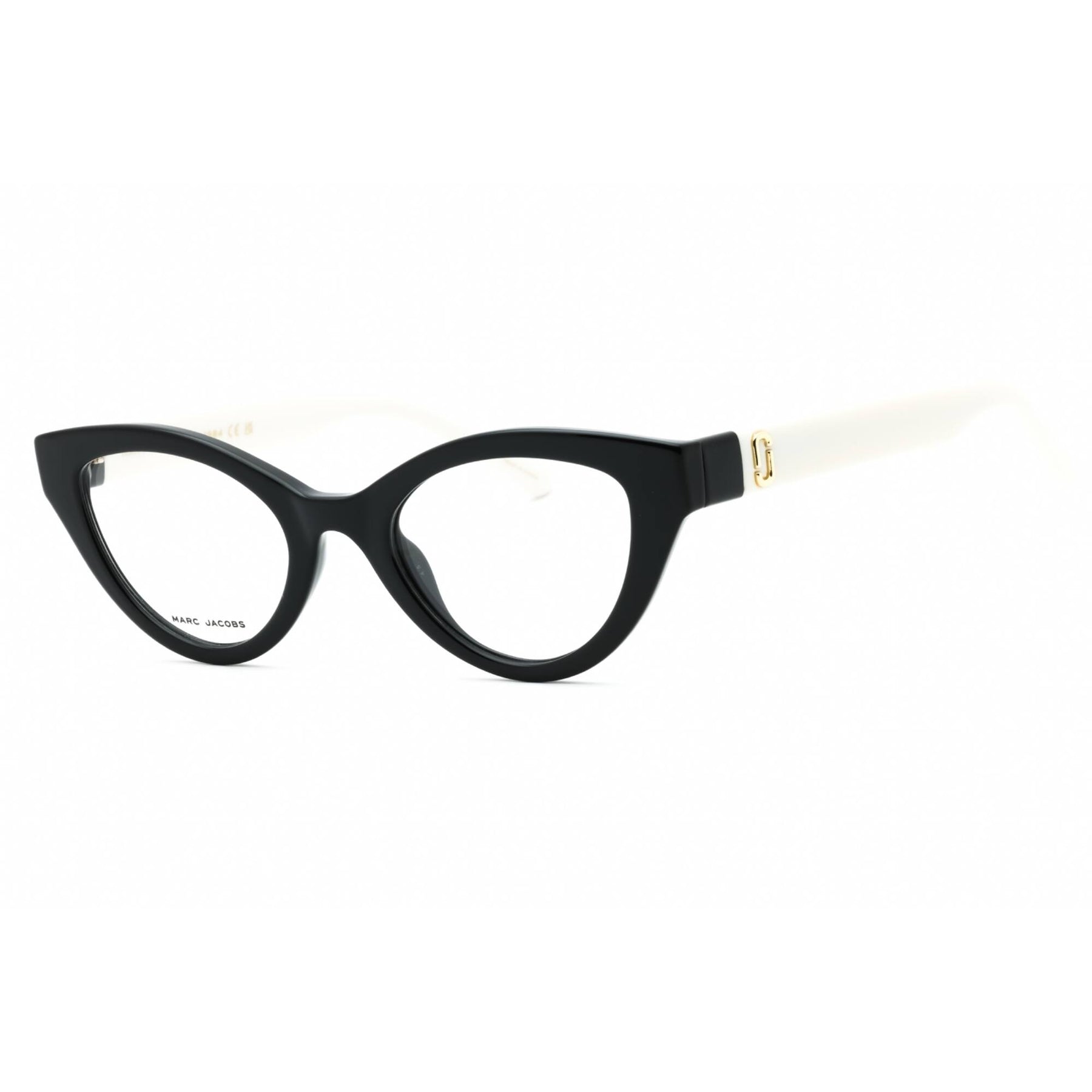 NEW MARC JACOBS MARC 651 080S 00 EYEGLASSES BLACK WHITE WOMEN EYEWEAR Marc Jacobs MARC 651 80S Optical Frame Black White - eye-oo.com main image 3