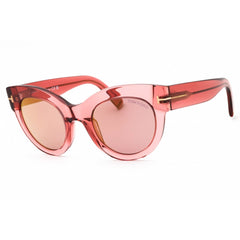 Tom Ford Women's Sunglasses - Shiny Pink Acetate Cat Eye Full Rim Frame | FT1063 72Z