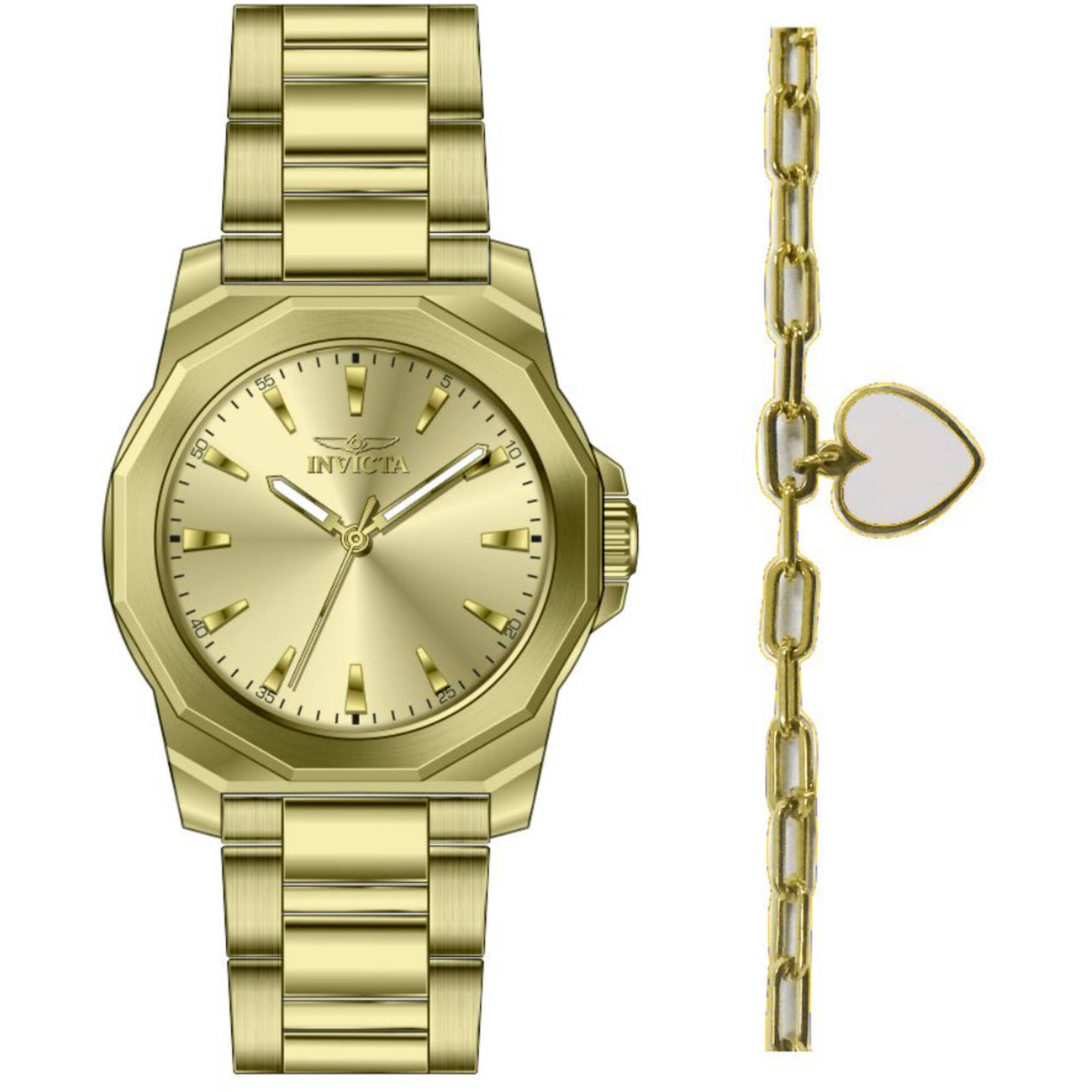 Invicta Speedway Women’s Watch 34mm Gold-Tone Bracelet Glitter Dial 49130 Invicta Men main image 2
