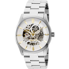 Invicta Men's Watch - Objet D Art Automatic White Skeleton Dial Bracelet | 27581