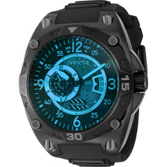 Invicta Men's Watch - Aviator Automatic Blue Dial Gunmetal and Black Strap | 40287