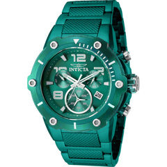 Invicta Men's Watch - Speedway Chronograph Green Stainless Steel Bracelet | 40624