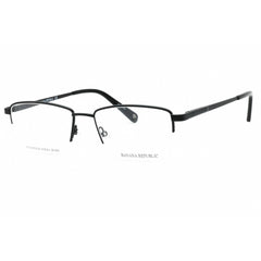 Banana Republic Men's Eyeglasses - Matte Black Metal Half Rim Frame | BR 113 0003 00