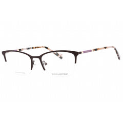 Banana Republic Women's Eyeglasses - Burgundy Wine Metal Cat Eye Frame | BR 224 BK4 00