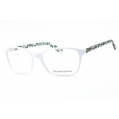 Christian Lacroix Women's Eyeglasses - White/Ivy Plastic Cat Eye Frame | CL1044 805