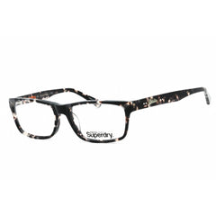 Superdry Unisex Eyeglasses - Black Leopard Plastic Rectangular Frame | SDO-BLAINE 182