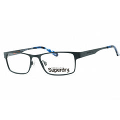 Superdry Unisex Eyeglasses - Grey/Blue Metal Rectangular Frame | SDO-BROOKLYN 010