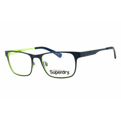 Superdry Men's Eyeglasses - Navy/Lime Metal Rectangular Full Rim Frame | SDO-MASON 013