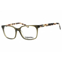Superdry Unisex Eyeglasses - Khaki Plastic Square Full Rim Frame | SDO-OREGON 109
