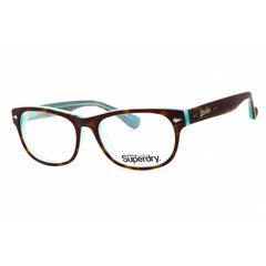 Superdry Unisex Eyeglasses - Tortoise/Turquoise Plastic Cat Eye Frame | SDO-OSAKA 102