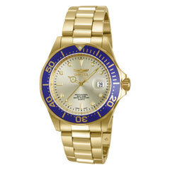 Invicta 14124 Mens Pro Diver Gold Tone Dial Gold Plated Stainless Steel Dive Watch