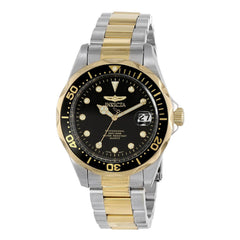 Invicta 17049 Men's Pro Diver Black Dial Two Tone Bracelet Dive Watch