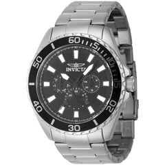 Invicta Men's Watch - Pro Diver Quartz Black Dial Stainless Steel Bracelet | 46898
