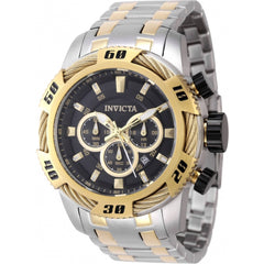 Invicta Men's Watch - Speedway Chronograph Black Dial Two Tone Bracelet | 47116