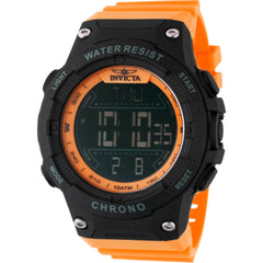 Invicta Men's Digital Watch - Invicta Racing Alarm Orange Polyurethane Strap | 48050