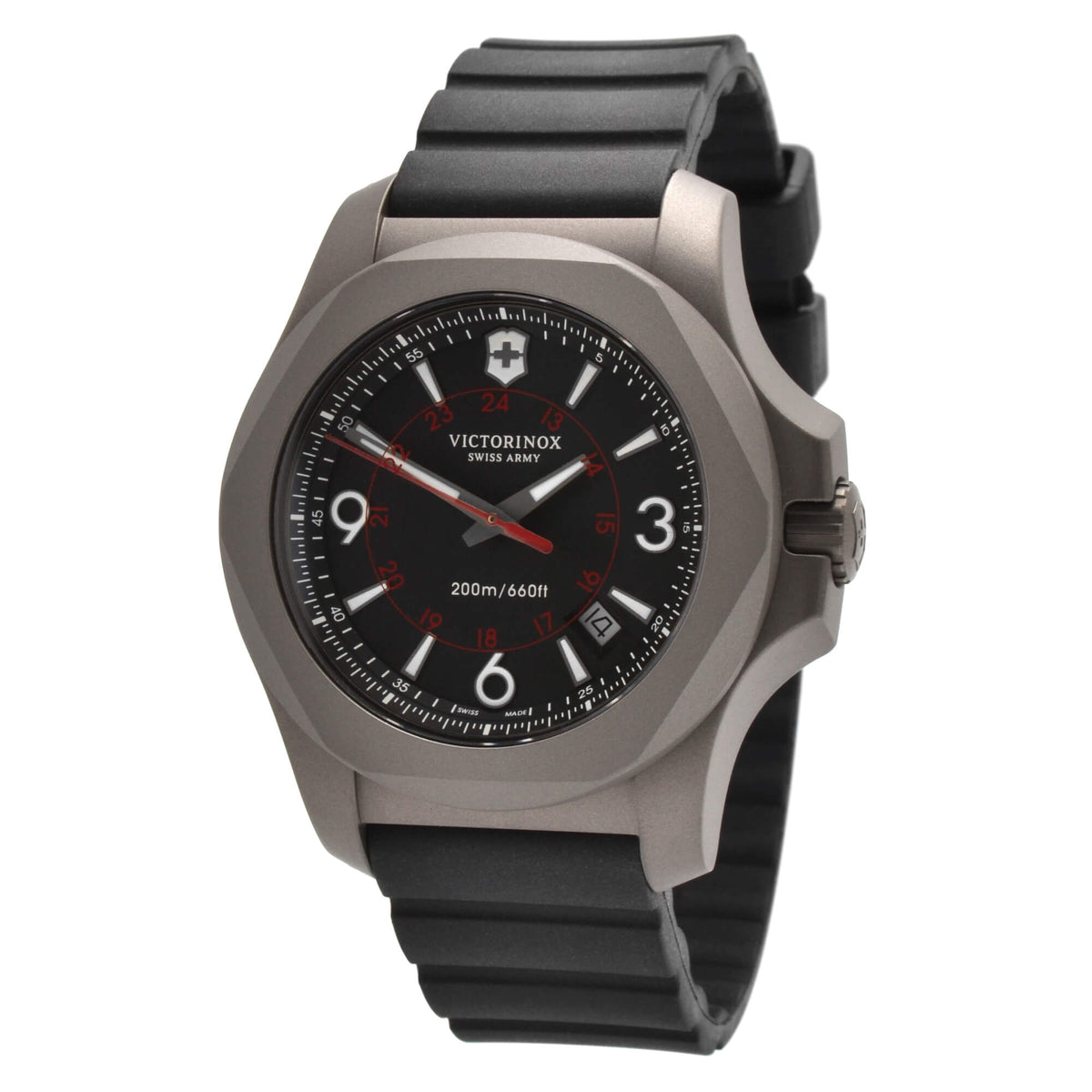 Victorinox Swiss Army Men's Quartz Watch - Night Vision Black Dial Str Victorinox Swiss Army Men's Quartz Watch - Night Vision Black Dial Str