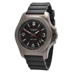 Victorinox Swiss Army Men's Quartz Watch - I.N.O.X. Black Dial Titanium | 241883