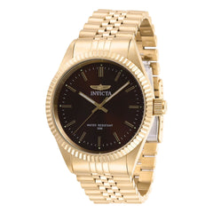 Invicta 29387 Men's Specialty Brown Dial Yellow Gold Bracelet Watch