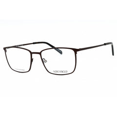 Adensco Men's Eyeglasses - Matte Brown Full Rim Rectangular Frame | AD 132 04IN 00