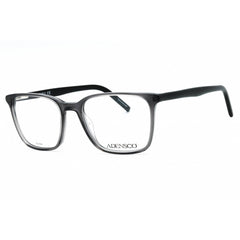 Adensco Men's Eyeglasses - Grey Plastic Full Rim Rectangular Frame | AD 137 0KB7 00