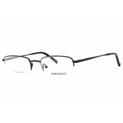 Adensco Men's Eyeglasses - Matte Black Half Rim Rectangular Frame | AD 141 003 00