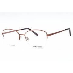 Adensco Women's Eyeglasses - Matte Burgundy Half Rim Cat Eye Frame | AD 252 0OIH 00