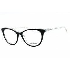 Bebe Women's Eyeglasses - Jet Full Rim Cat Eye Frame Clear Demo Lens | BB5189 001
