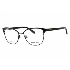 Bebe Women's Eyeglasses - Jet Full Rim Cat Eye Frame Clear Demo Lens | BB5202 001