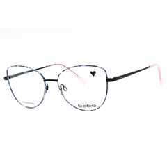 Bebe Women's Eyeglasses - Jet Floral Metal Full Rim Cat Eye Shape Frame | BB5207 001