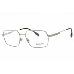 Burberry Men's Eyeglasses - Gunmetal Metal Full Rim Rectangular Frame | 0BE1356 1003