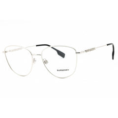 Burberry Women's Eyeglasses - Silver Metal Full Rim Cat Eye Shape Frame| 0BE1376 1005