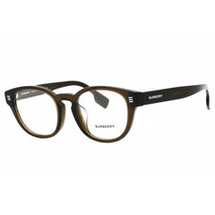 Burberry Men's Eyeglasses - Transparent Green Full Rim Round Frame | 0BE2382D 3010